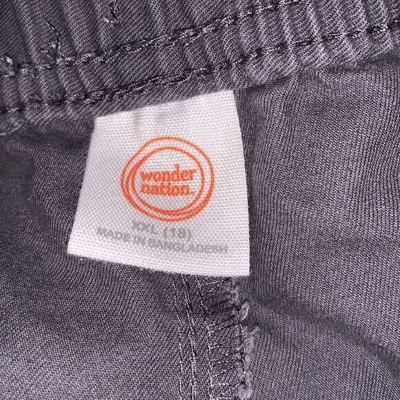 Wonder Nation Mens Drawstring Elastic Waist Pants XXL Gray Cotton Blend - Picture 5 of 9